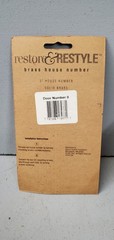 Restore & Restyle House Number «0» Solid Brass- 5″x2.5″ New