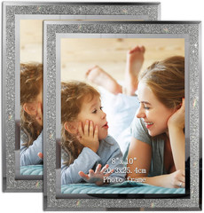 Calenzana 8X10 Picture Frame Sparkle Glass Photo Frames for Tabletop, 8 X 10 Inc