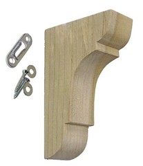 3×5 Small Maple Shelf Bracket w/ Hardware (Individual)