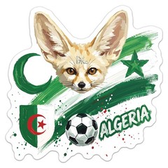 Algeria National Team Flag Football Soccer Sticker Car Bumper Vinyl Decal