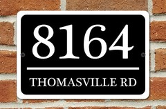 Personalized Home Address Sign Aluminum 12″ x 8″ Custom House Number Plaque