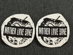 Lot (2) MOTHER LOVE BONE 2 1/2″ x 2 3/4″ Logo Stickers FREE! FAST! Andrew Wood