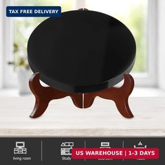 VOSAREA Obsidian Scrying Mirror Natural Black Obsidian Stone Circle Disc Round P