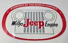 Willy’s Jeep Engine Steel Sign