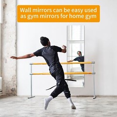 4PCs Unbreakable Full Length Wall Mirror Cheap Over the Door Mirror 10″X10″