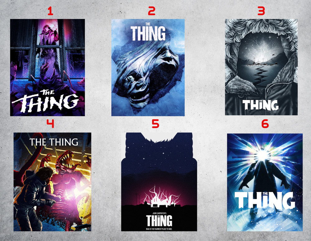 The Thing Horror Movie Wall Collage Posters 80’s Movies