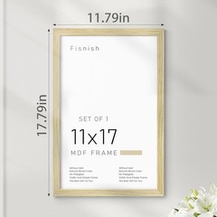 Natural 11×17 Picture Frame with Matte Finish for Vertical or Horizontal Display