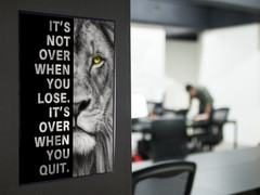 ITS NOT OVER MOTIVATIONAL Wall Vinyl ART Decal Inspirational Poster Removable