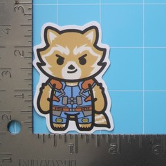 Marvel Universe Sticker (ROCKET RACOON) MCU Superheroes, Gloss PVC Decal