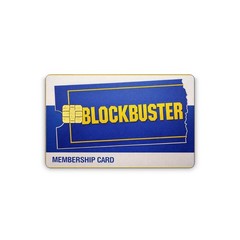 Blockbuster Membership Credit Card Skin Debit Card Sticker