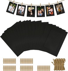 50Pcs 4×6 Paper Picture Fres Bulk, Hanging Pictures with String P