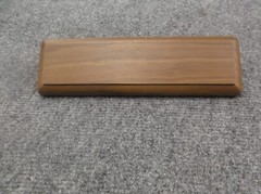 quality walnut desk wedge 6″ wide x 2″ tall includes lettered plate