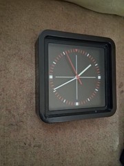 Ikea Wall Clock Black Square 1990’s Wall Clock