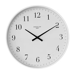 12 In. White Wall Clock