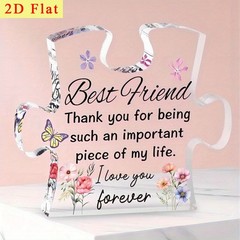 2D flat acrylic irregular shaped ornament, mysterious surprise gift box, gift