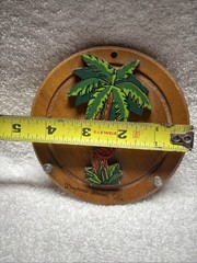 Vintage Daytona Beach Florida Key Holder Flamingo Measuring 4.4” Across Souvenir