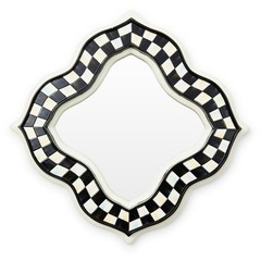 NEW Mackenzie-Childs Courtly Quatriflower Small Wall Mirror In Original Box