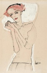 Portrait of a Woman II 1910, Egon Schiele, Art Print Poster 14″ x 11″ 3122
