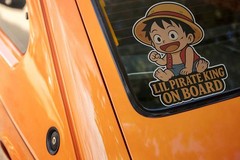 Baby on Board Luffy Decal Chibi Kawaii “Little Pirate King on Board” 3–7″ Tall U
