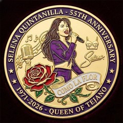 Vintage Music Legend Anniversary Commemorative Collectible Coin 2026