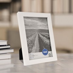 4×6 Picture Frame – White Tabletop & Wall Photo Frame