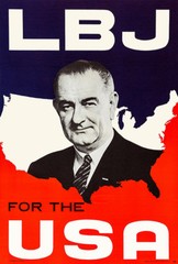 LBJ For The USA – 1964 – Presidential Campaign Poster