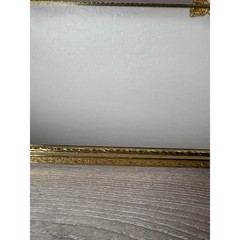 Vintage 1970s Mirrored Rectangular Tray W Ornate Brass Rope Ribbon Tassel Detail