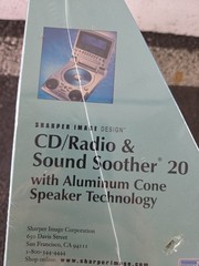 Sharper Image Portable CD/ AM-FM Radio Soother Sound Soother 20 Sealed New