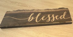 P. Graham Dunn wood blessed sign, inspirational wall plaque, decorative quote