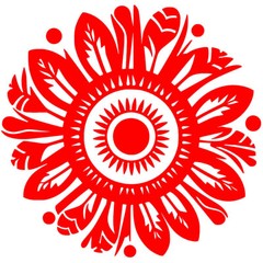 Hippie Feather Flower Two Pack 5″ Vinyl Decal Car Truck Window Wall Door Mirror