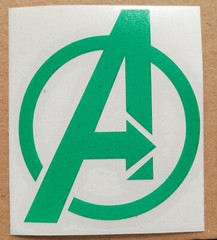 Avengers «A» Decal Vinyl Sticker 3 Inches Tall Choose your Color! Marvel Comics