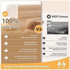 Modern A2 Wood Frame for Vertical or Horizontal Display