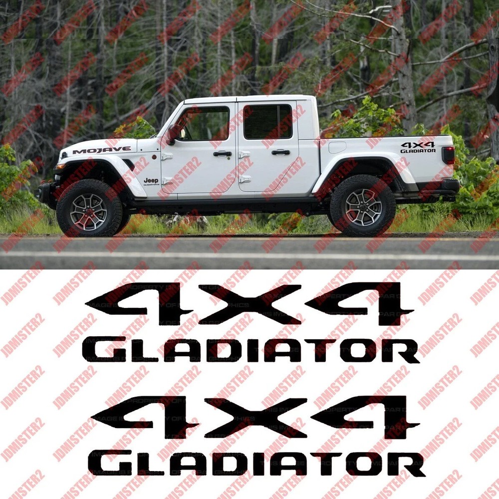 Gladiator 4×4 Decal Gladiator Hood Window Die Cut Vinyl Sticker
