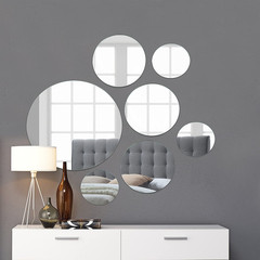 Medium Round Mirror Wall Mounted Assorted Sizes (1×10”, 3×7”, 3×4”) – Set of 7 R
