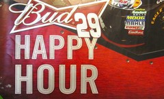 Budweiser NASCAR Authentic Bar Poster Daytona 500 Kevin Harvick #29 20 X 24 2012