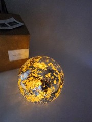 Pottery Barn Antique Mercury Globe Medium Decorative Holiday Glass Orb In Box