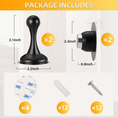 Magnetic Door Stop No Drilling Door Stop with 3D Adhesive Tapes Keep Door Open D