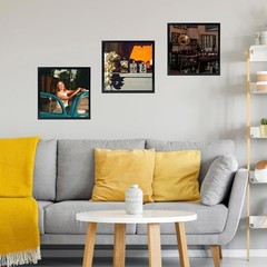Vinyl Frame Record Frames for the Wall Display Album Covers, Wood 12.5×12.5