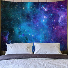 Galaxy Tapestry Blue Starry Sky Universe Space Tapestries Wall Hanging Mysteriou