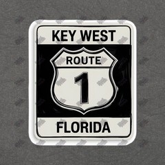 Vintage Key West Route 1 Sign Classic Florida Highway Decor Travel #8564