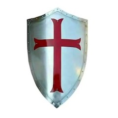 PERSONALIZED SS METAL SHIELD WITH CROSS SYMBOL ROYALTY