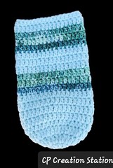 Cleaning Wipes CONTAINER COZY, Hand Crocheted, minty yarn, blue green