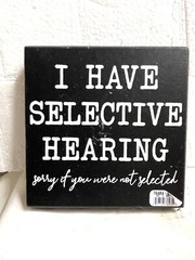 Funny Word Saying Square Shelf /Desk Block Sign 5×5” Wood By My Word!