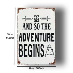 Medieval Metal Plaque 8×12 Inches Wall Decor
