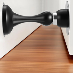 Magnetic Door Stop No Drilling Door Stop with 3D Adhesive Tapes Keep Door Open D