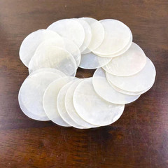Natural Round Capiz Cut Seashells 20PC (2″ Inch)