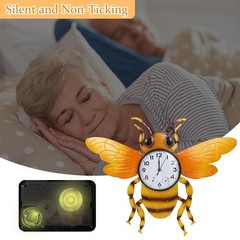 Unique Outdoor Clock Silent None-Ticking, Outdoor Wall Clock with Thermometer…
