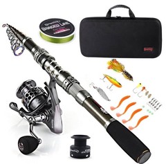 Fishing Rod Combo 5.91FT Telescopic Spinning Reel Carrier Bag Sougayilang Combos