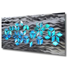 Lighted Large Geometric Abstract Metal Wall Art LED Decor Painting – Brian Jones
