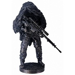 Sniper in Ghillie Suit Camouflage Soldier Statue Figurine Military New